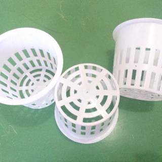 NetPot BESAR Hidroponik/net pot Hidroponic Jumbo 10cm putih