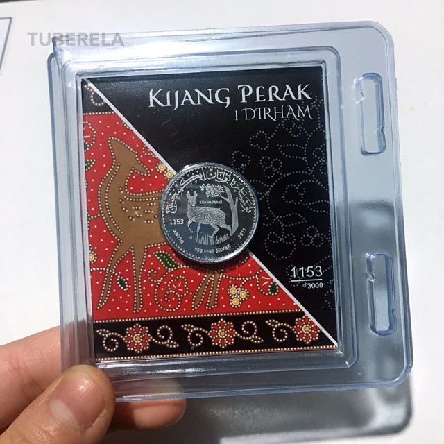 Koin Dirham Kijang Perak Satu Dirham