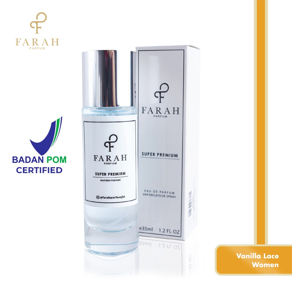 FresHitem- Vanilla Lace Women Super Premium by Farah Parfum - Parfum Wanita Tahan Lama