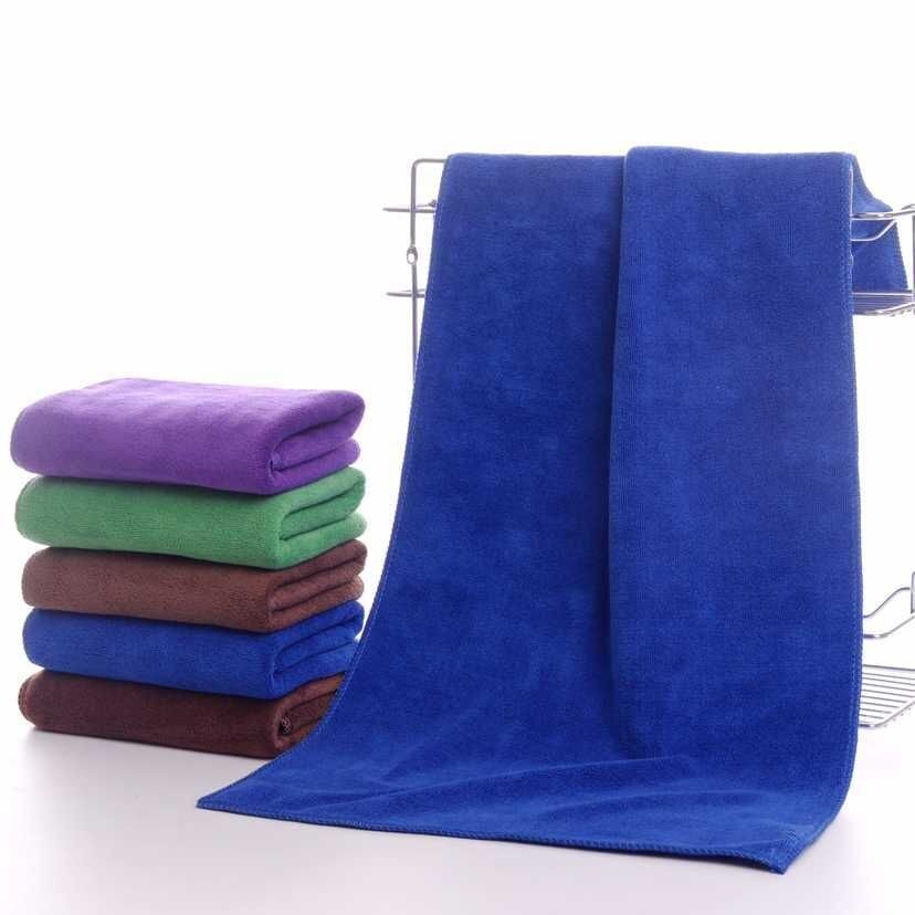 (COD) Kain Lap Handuk Microfiber BESAR 70cm x 140cm Quick Dry Cuci Lap Mobil