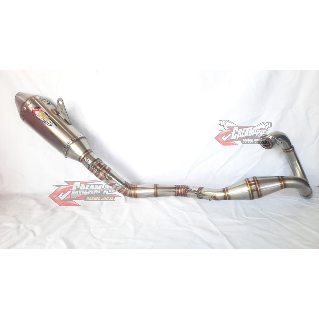 Knalpot Creampie Kawasaki KLX 230 up Stainless Jogja ASLI