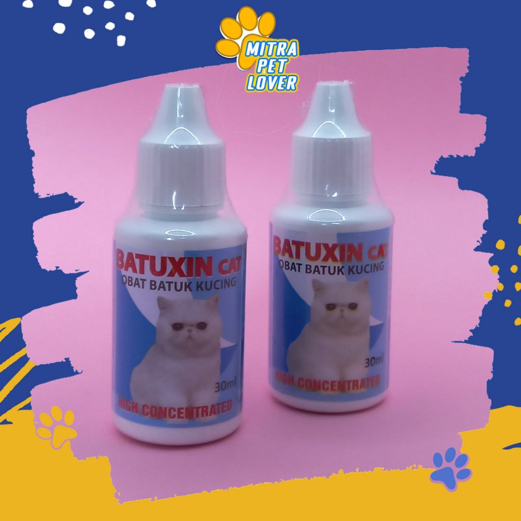 OBAT BATUK KUCING - BATUXIN CAT 30 ML - ATASI BATUK PILEK DEMAM SESAK NAFAS PILEK BERDAHAK BERSIN MATA MERAH INFEKSI ALERGI - MURAH GARANSI KUALITAS ASLI ORIGINAL - PET VETERINARY TAMASINDO OBAT &amp; VITAMIN TERNAK HEWAN BINATANG PELIHARAAN MITRAPETLOVER