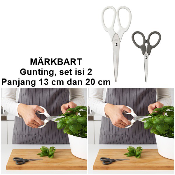 

MARKBART Gunting, set isi 2, Panjang 13 cm dan 20 cm #V