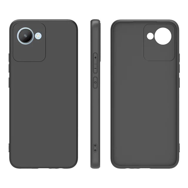 PROMO Case REALME C30 Soft Case Black Matte Casing Premium Slim Exellent Cover | Soft Matte | Soft Case Macaron Casing Realme C30