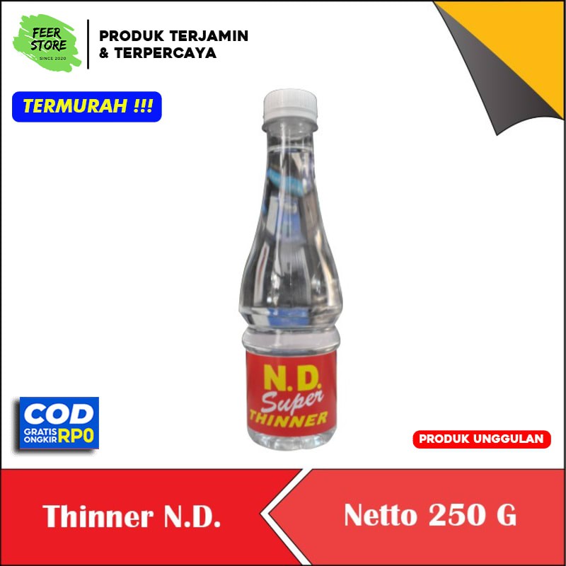 Thinner Tinner ND Botol Plastik botol aqua