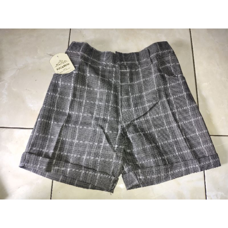 Hot Pants Celana Pendek Tartan Celana Hot Pants Kotak Celana Wanita Harian Celana Murah