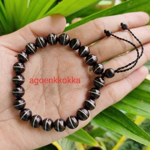 Gelang bulat prada full hitam kokka kaokah kaoka