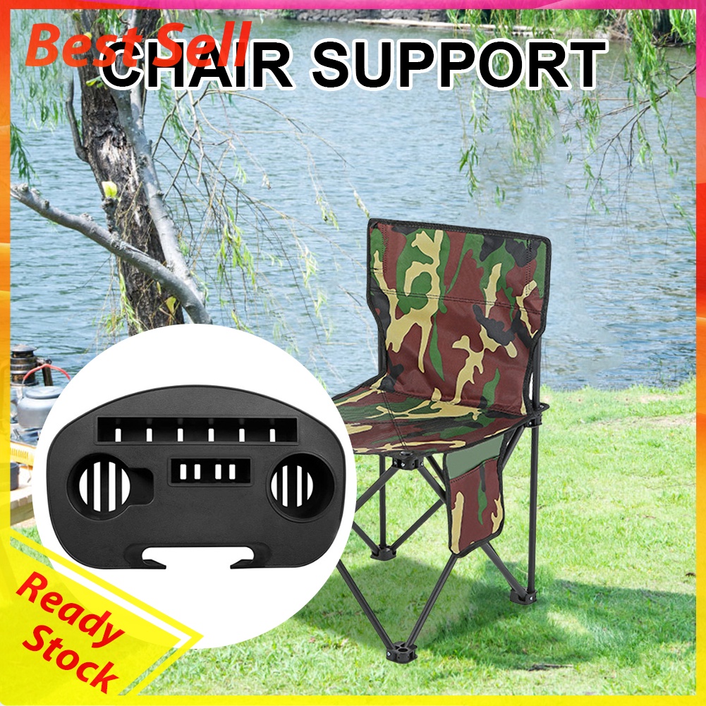 Folding Reclining Chairs Cup Holder Portable Recliner Side Beverage Tray