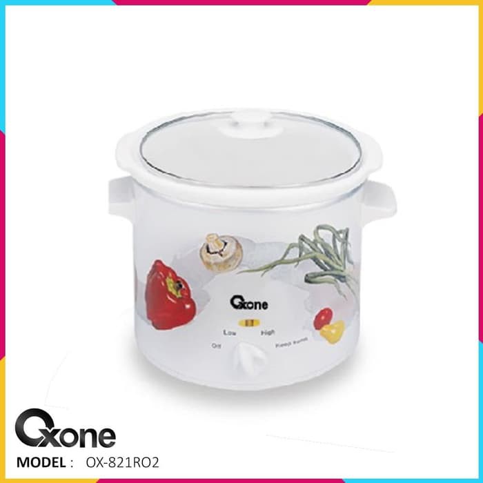 Slow Cooker Oxone OX-821RO2 Round - Ceramic (2Lt)