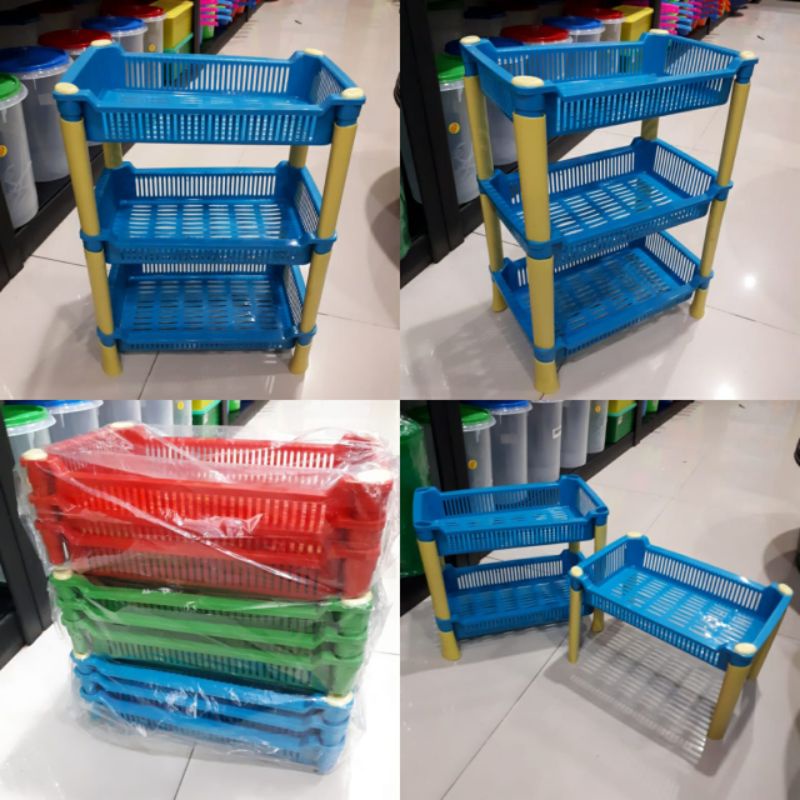 Rak susun 3 segi warna, Rak Cabe Warna, Rak Serbaguna