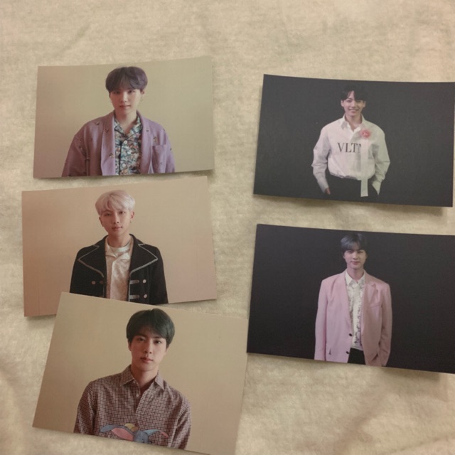 BTS BROADCAST PHOTO BOY WITH LUV VERSION 1 AND 2