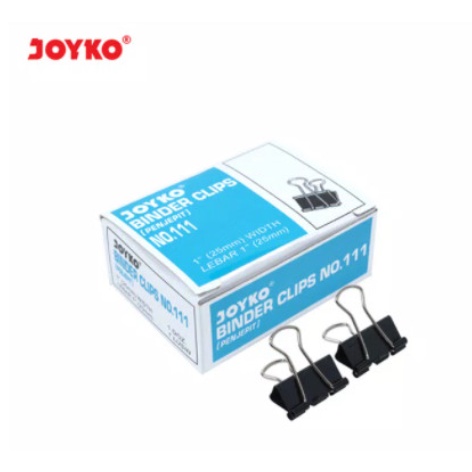 

Binder Clip / Klip / Penjepit Kertas Joyko 111 / 1 BOX 12 PCS
