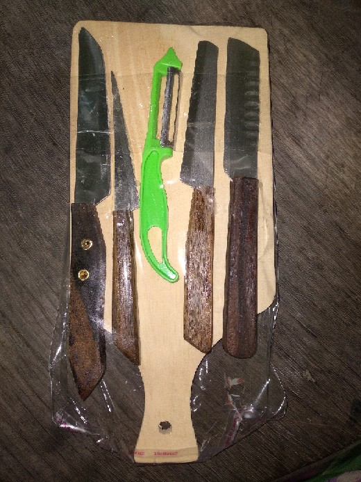 Paket Pisau Dapur Set - Talenan Dan Perlengkapan Masak Lengkap