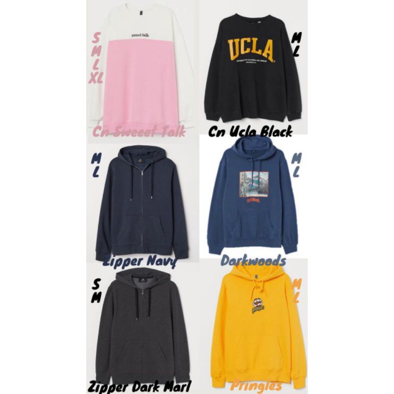 Hoodie H&M CN UCLA BLACK