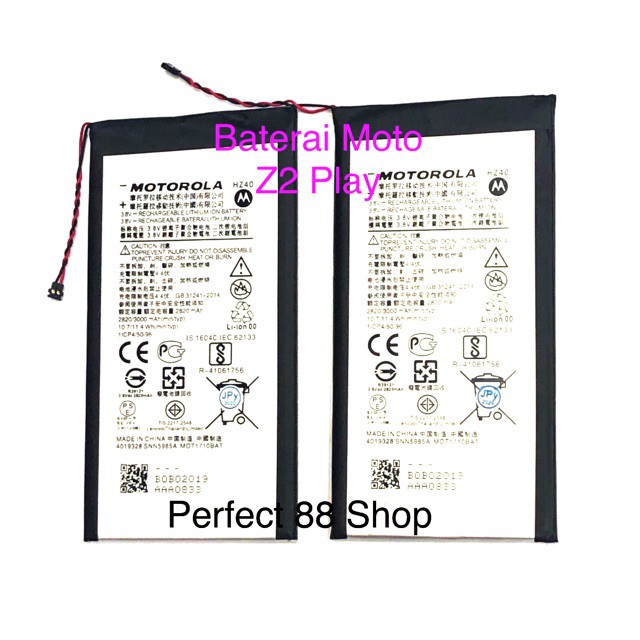 BATERAI BATRE MOTO Z2 PLAY HZ40 XT1710