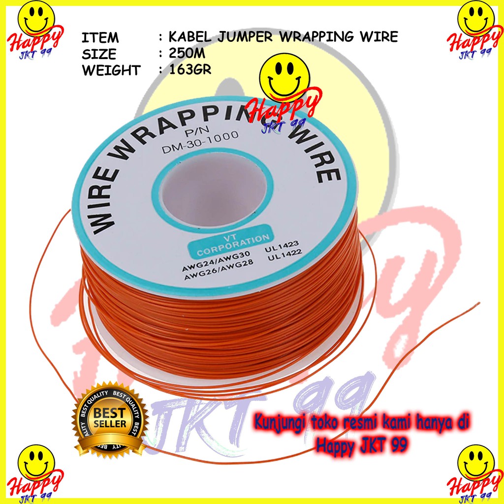 [ HAPPY JKT 99 ] KAWAT JAMPER WIRE WRAPPING KABEL JUMPER KAWAT JAMPER ORIGINAL