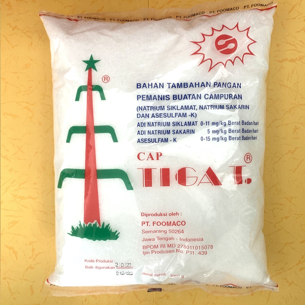 

Sari Manis Pemanis Buatan TIGA T 1 kg