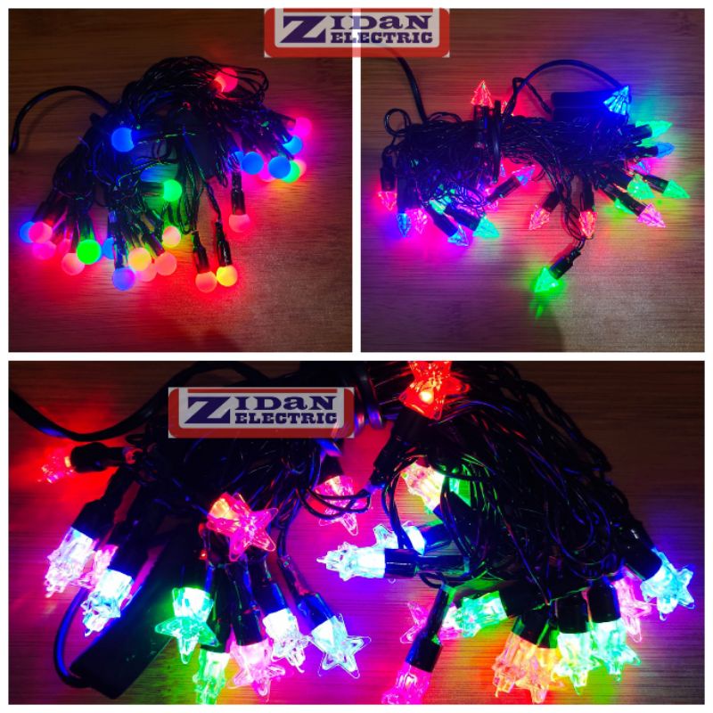 Lampu Thumbler Led Warna Warni / Lampu Hias Natal Led Warna Warni / Lampu tumblr Led Merah Putih