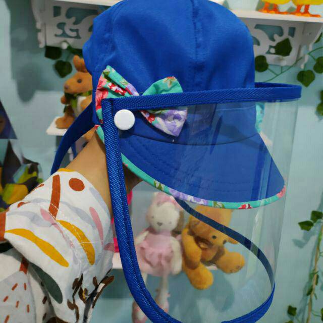 topi face shield baseball anak balita COD ready