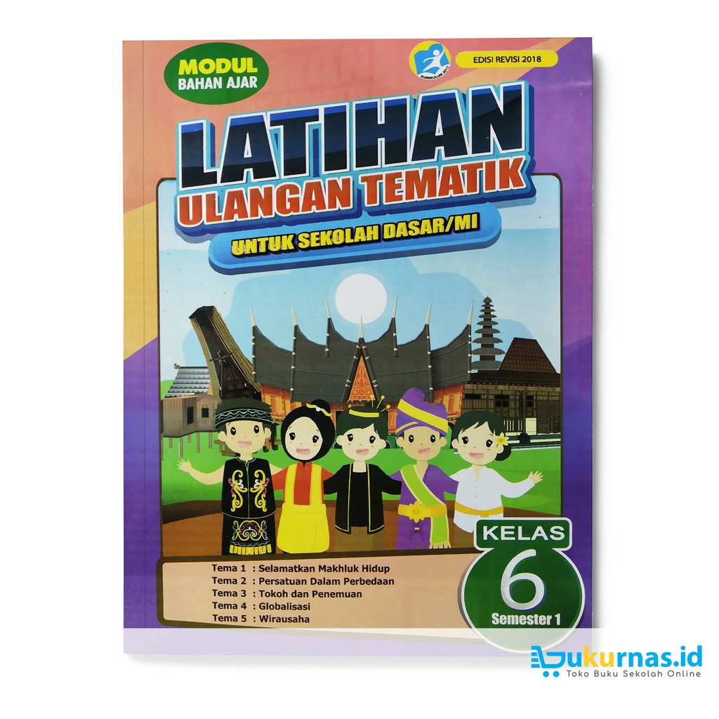 Buku Modul Bahan Ajar Latihan Ulangan Tematik Sd Kelas 6 Semester 1 Shopee Indonesia