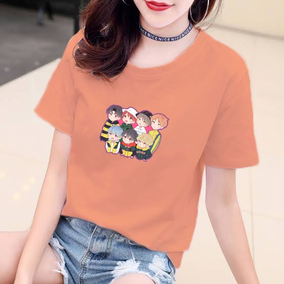 YOURSTYLE1119 -KAOS KARAKTER ANIME BAJU KAOS WANITA DISTRO UNISEX OVERSIZE JUMBO CASUAL KEKINIAN