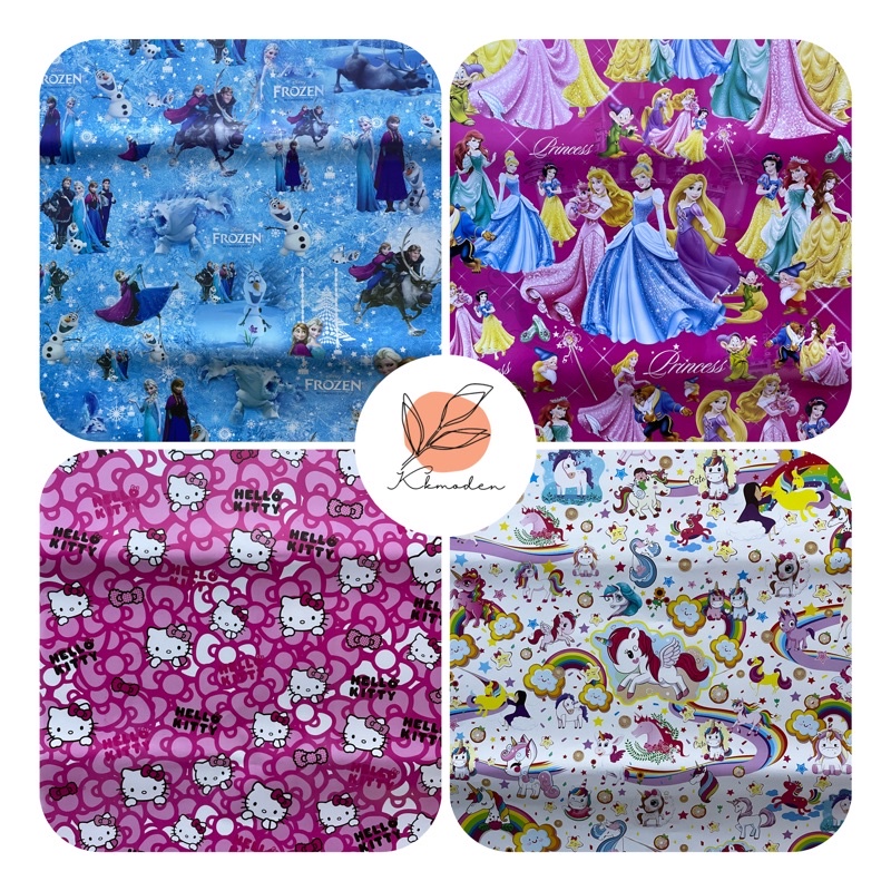 

KERTAS KADO GLOSSY FROZEN UNICORN PRINCESS HELLO KITTY LITTLE PONY LOL TSUMTSUM