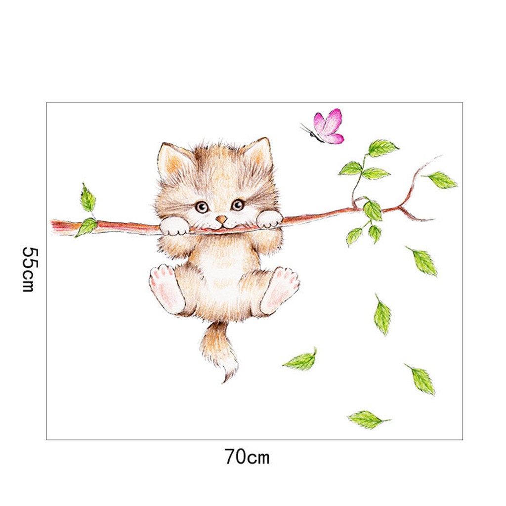 Stiker Dinding Dengan Bahan Mudah Dilepas Dan Gambar Kartun Kucing Untuk Dekorasi Rumah Shopee Indonesia Stiker Dinding Dengan Bahan Mudah Dilepas Dan Gambar Kartun Kucing Untuk Dekorasi Rumah Shopee Indonesia