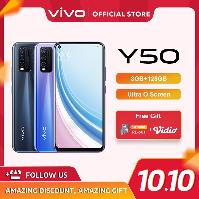 [CASHBACK 200K] vivo Y50 8GB/128GB - 6.53" | Garansi Resmi