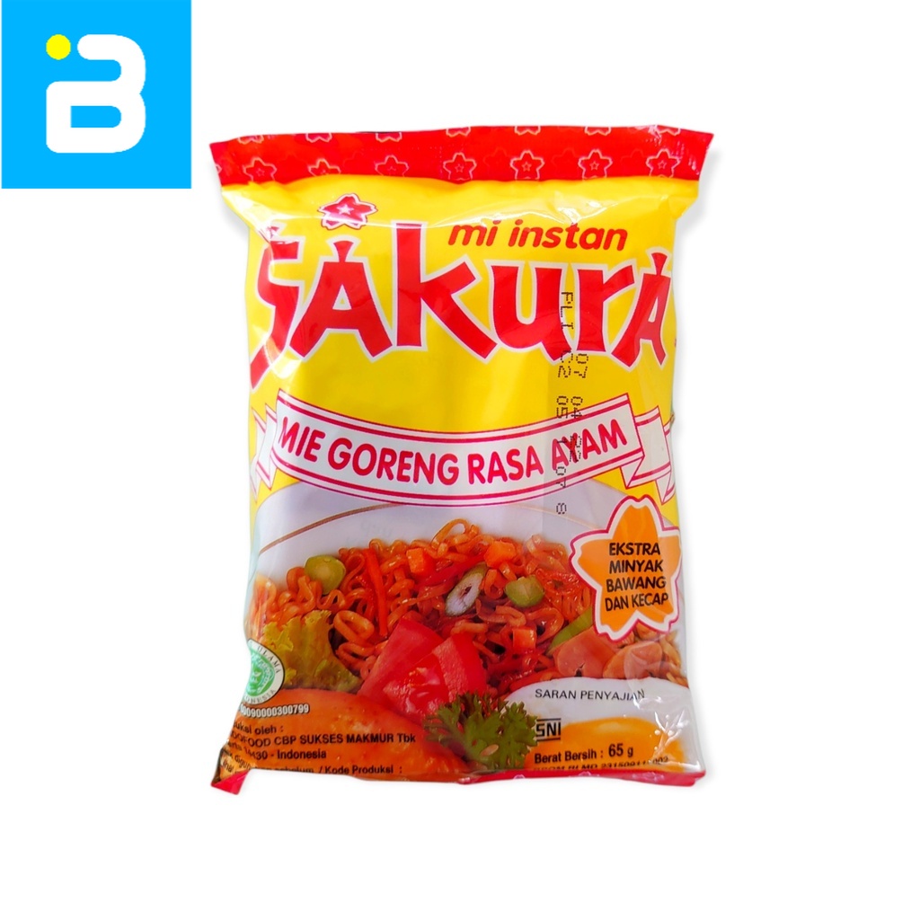 

Sakura Mie Instant Goreng Rasa Ayam 65 G