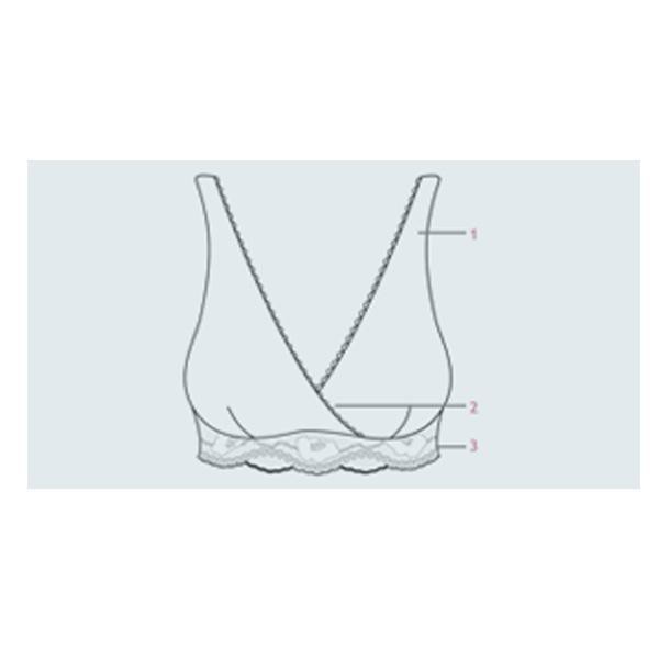 Carriwell Microfibre Lace Nursing Bra Black V VI VII