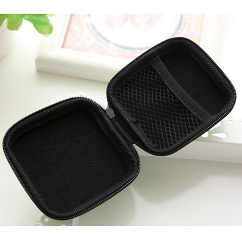 {LUCKID}Cable Earphone Headphone Bag Carry Storage Box Earbud Hard Case Travel Portable