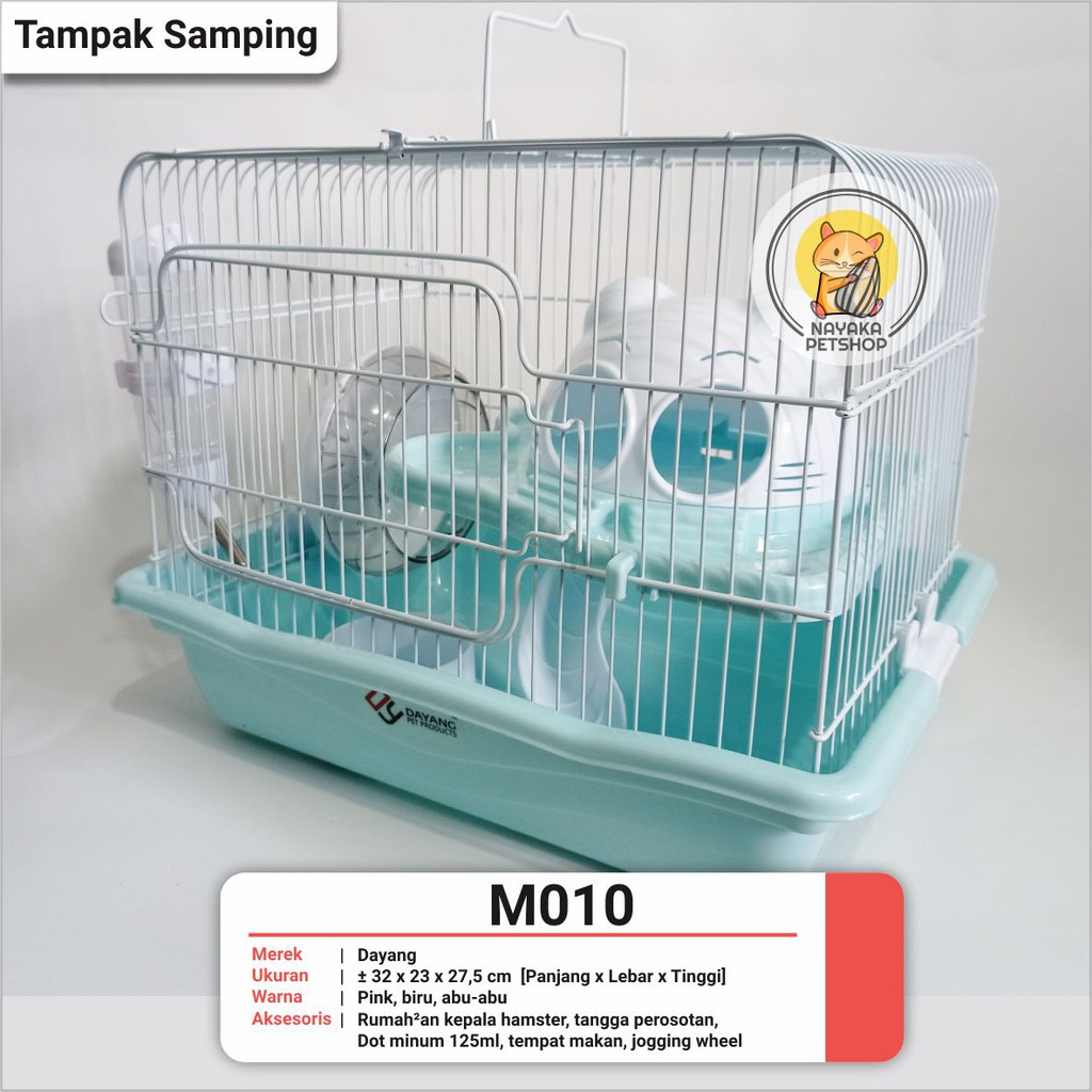 Dayang M010 Kandang Kepala Hewan Hamster Tingkat 2 Lantai