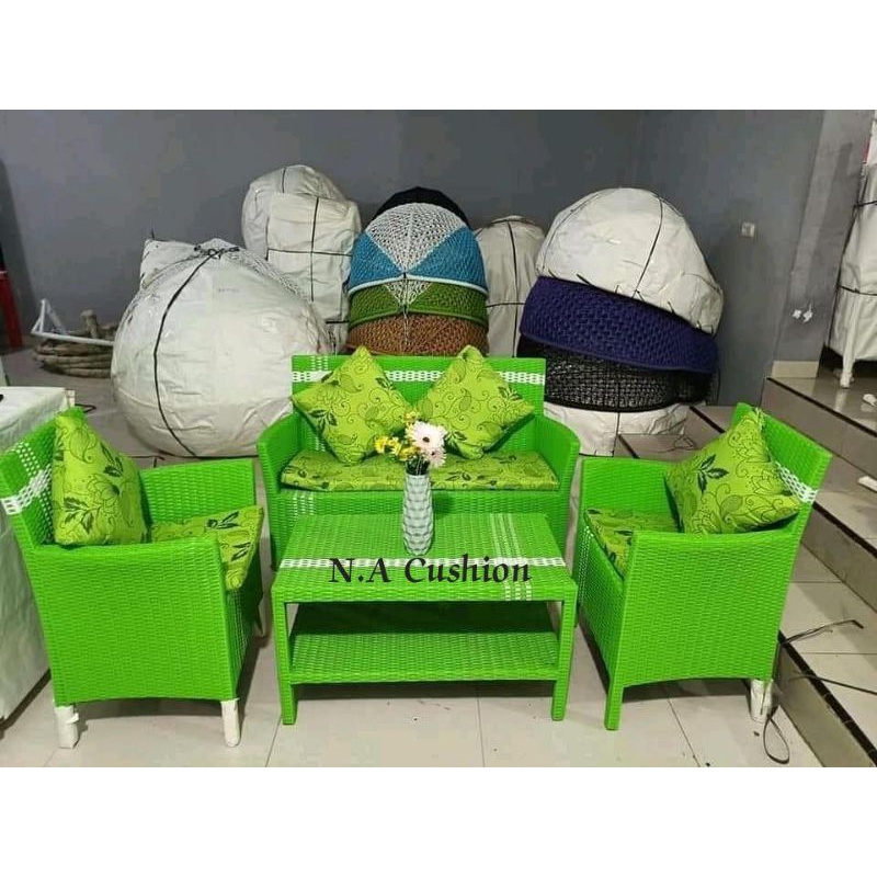 Kursi Tamu minimalis (Kursi Sofa Hawai 2.1.1)-Hijau