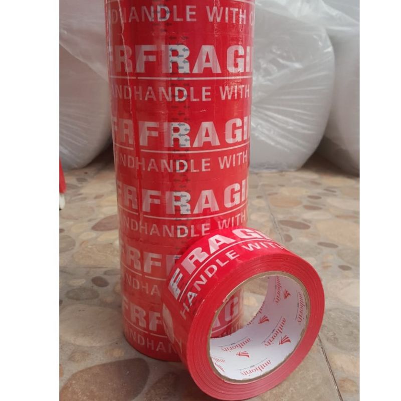 

Lakban Fragile 48mm x 90y/Lakban merah/FRAGILE