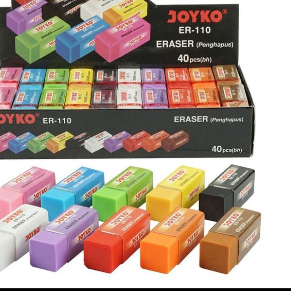 

✫ Penghapus / setip pensil joyko kecil warna warni ♪