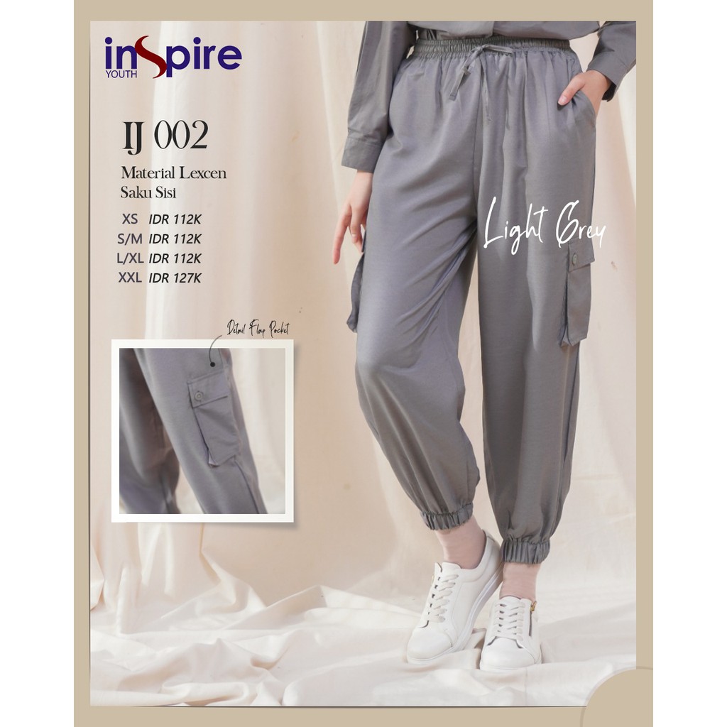 Inspire IJ 02 Celana Jogger Bawahan Wanita Celana Panjang Polos Jogger Wanita