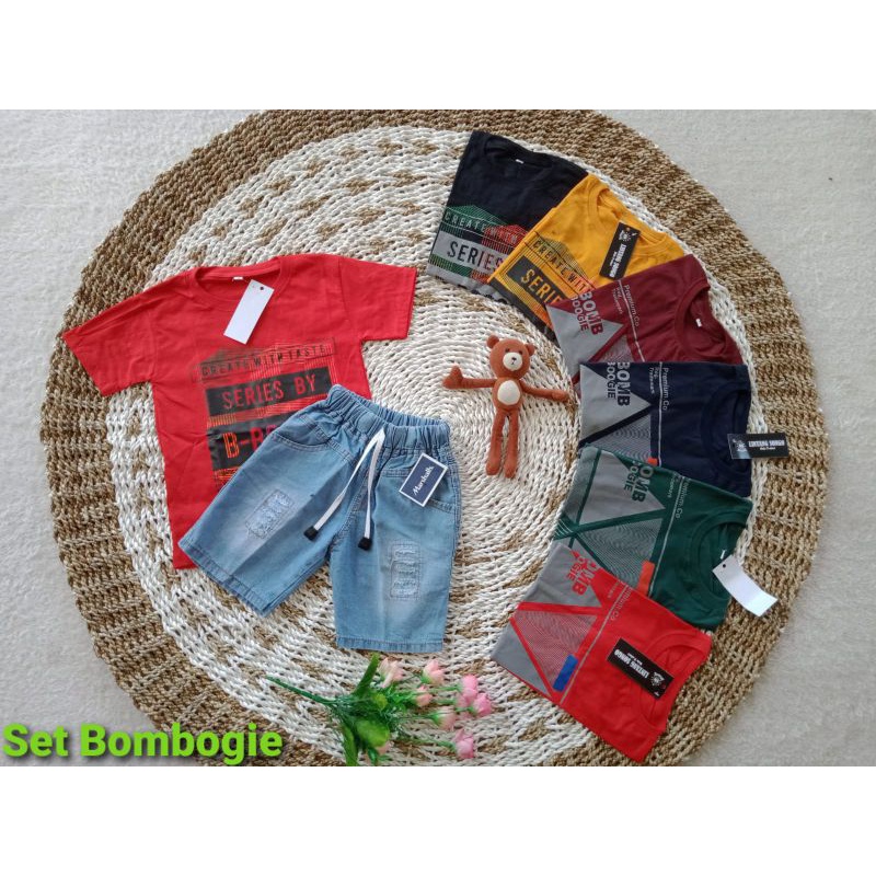 SET BOMBOGIE BAJU HARIAN ANAK KASUAL DISTRO