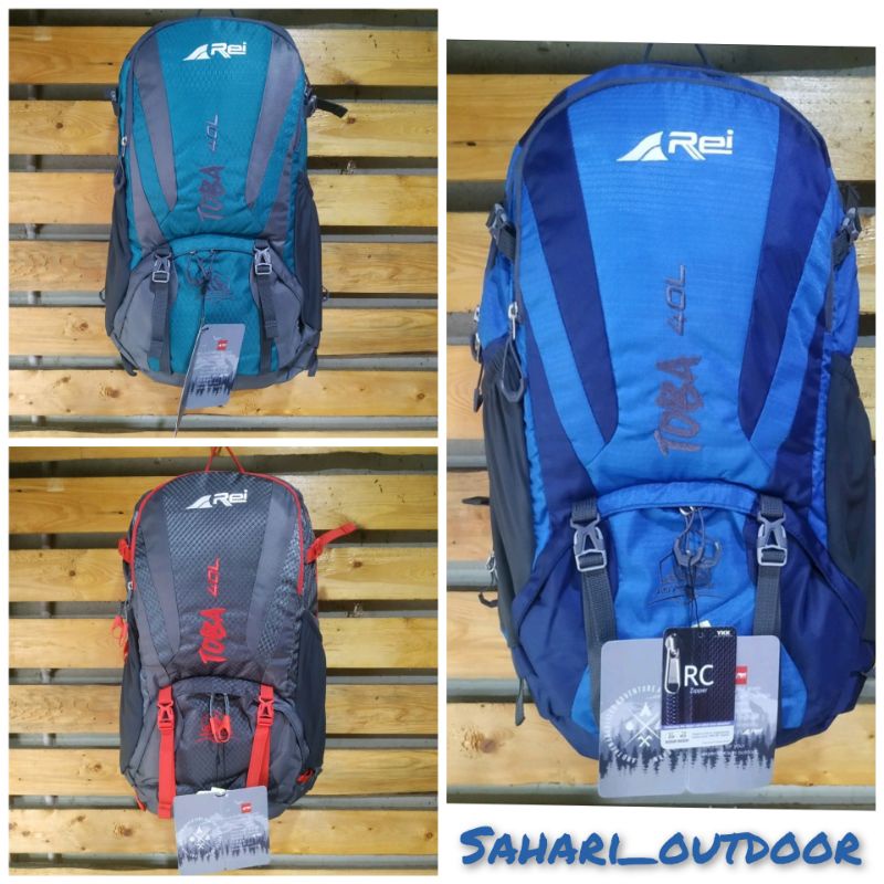 tas daypack Arei original toba 40L dapat cover bag