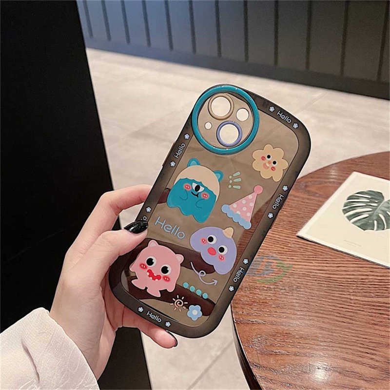 Casing TPU Realme C21Y C25Y C2 5 5i 6i C3 C35 C21 C11 2021 C25 C15 C12 Motif Monster Club