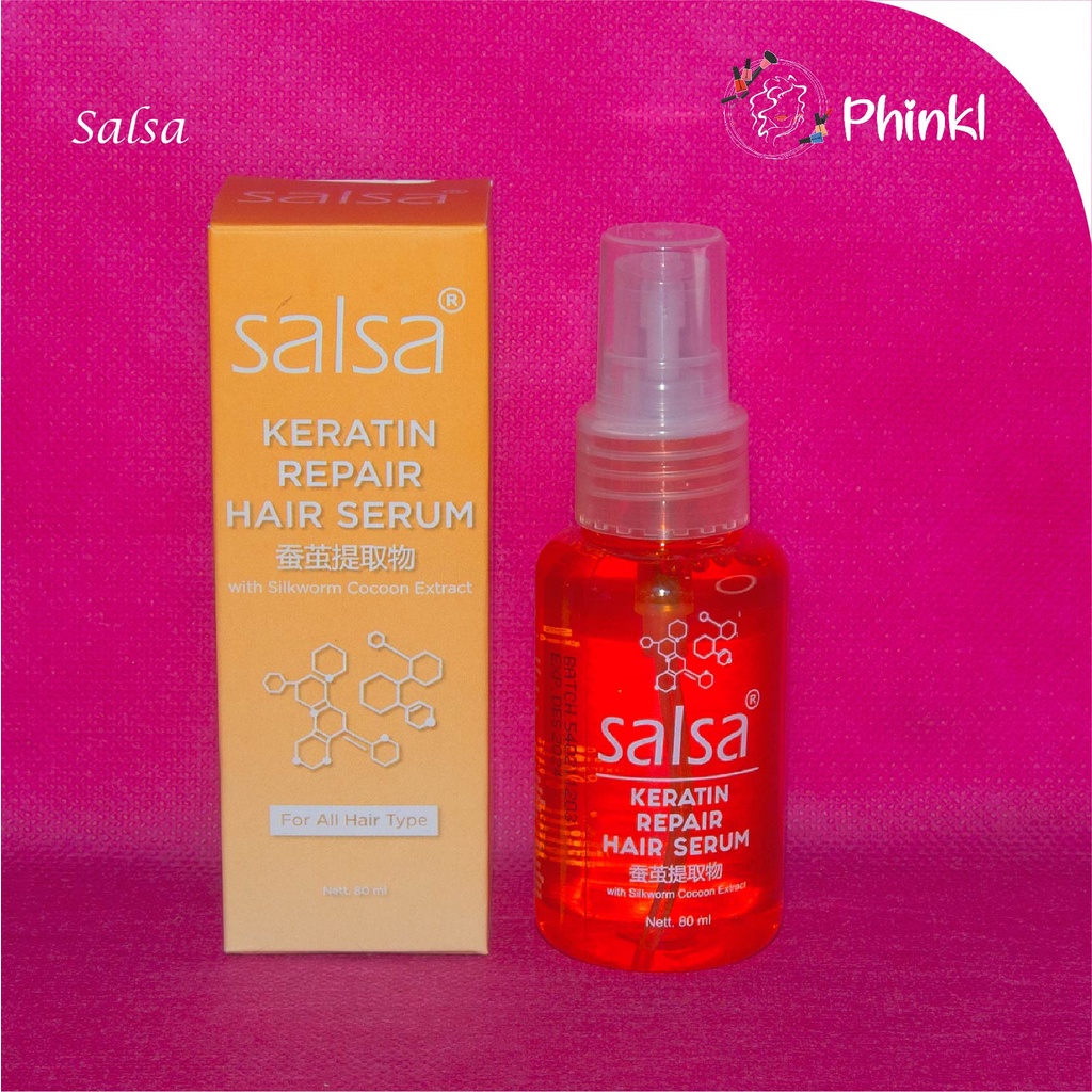 `ღ´ PHINKL `ღ´ Salsa hair serum vitamin rambut anti kusut bercabang 80ml