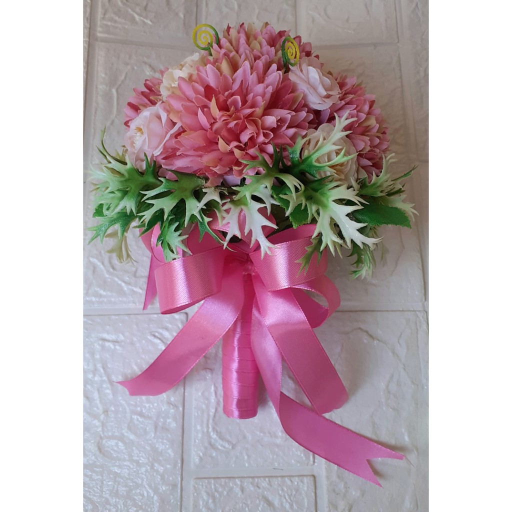 Hand Bugket Bunga Artifisial Pengantin