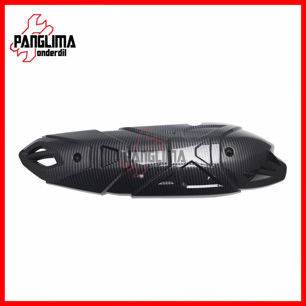 Pelindung Knalpot Karbon NMAX-N Max 2020 Cover Tutup-Penutup-Tameng Kenalpot-Muffler-Exhaust Carbon