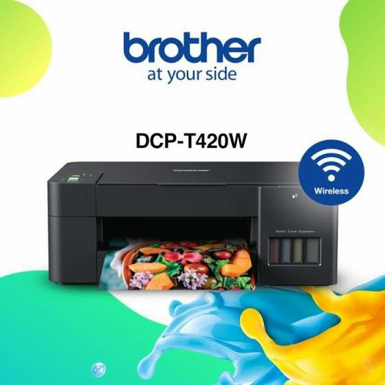 Brother Printer Ink Tank DCP-T420W Print Scan Copy Wi-Fi DCPT420W GARANSI RESMI T420