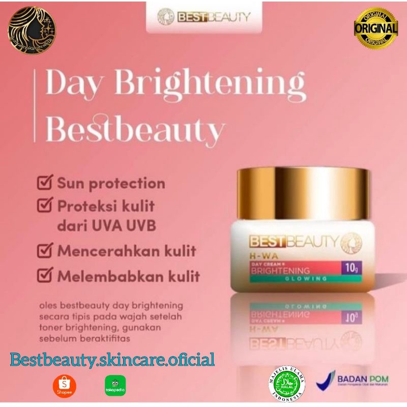 Best beauty Day Brightening Cream/cream wajah/skincare wajah/skincare BPOM/Cream pemutih wajah