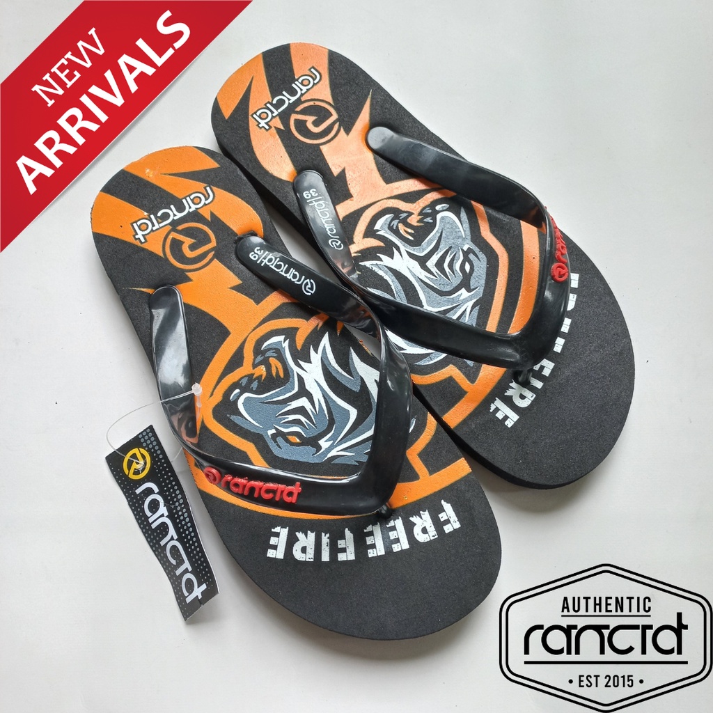 RANCID (Grosir Rp 12.800 min beli 5 pasang) Sendal Distro Japit Pria Dewasa