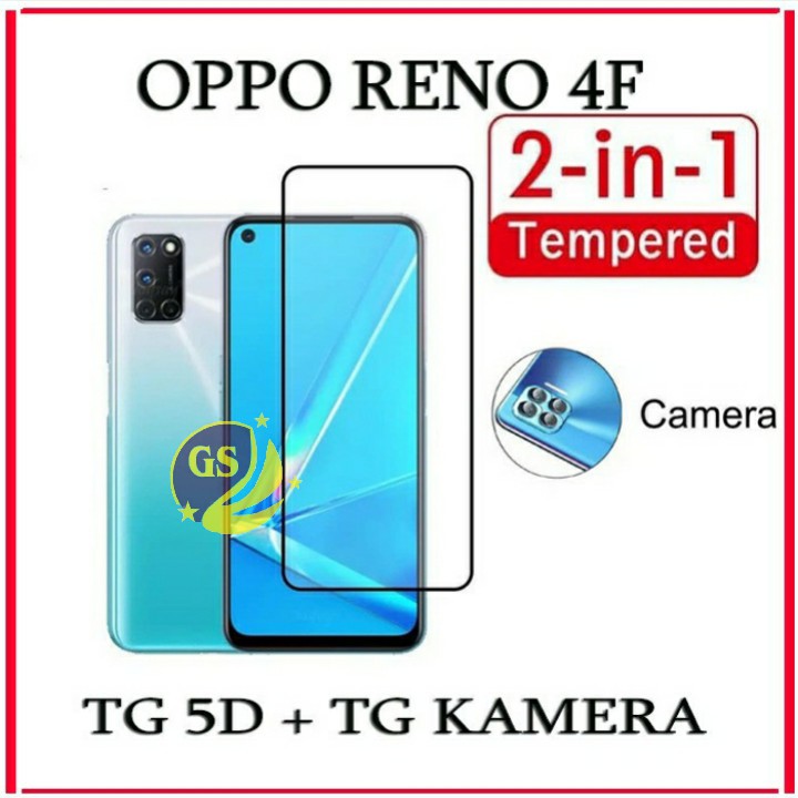 OPPO RENO 5 4 4F 3 PRO 2F TEMPERED GLASS CAMERA TG ANTI GORES FULL COVER LAYAR