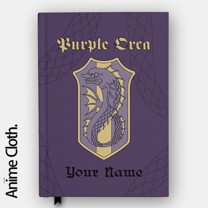 

Buku Purple Orca Magick Knight Black Clover Anime Custom Diary Jurnal Agenda Cosplay