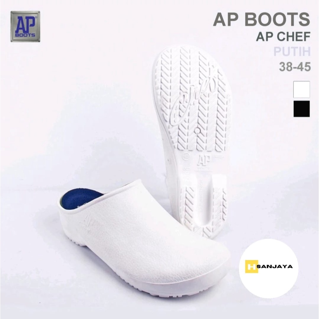 HSU Sepatu Pria Spepatu Wanita Sepatu Dapur Sepatu Slip On Sepatu Hitam Sepatu AP Chef Murah Meriah 