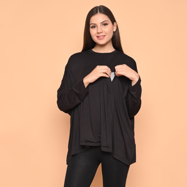 

MONOMOM Cozy Top - Baju Menyusui Nursing Wear Stylish Premium