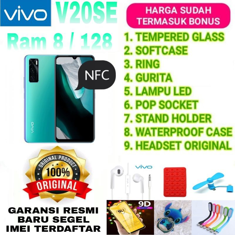 Vivo V20SE NFC 8/128 GARANSI RESMI VIVO 100%